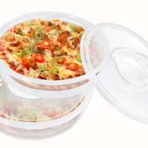 2-Pack Pie Carrier: Secure Handle, Lid, and Divider