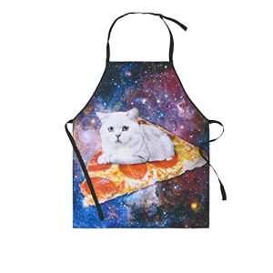 Cat Pizza Apron: Funny Novelty Kitchen Apron
