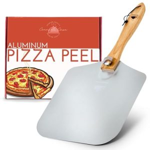 Casa Premium Pizza Peel: Professional Aluminum Pizza Paddle with Foldable Handle