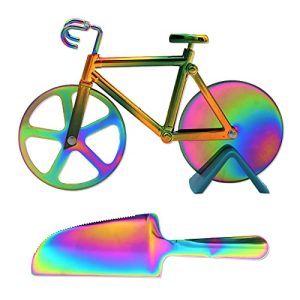Creative Bicycle Pizza Cutter with Dual Stainless Steel