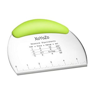 Effortless Dough Pastry Scraper Chopper - Stainless Steel Cutter with Non-Slip Grip for Perfect Pizza Dough