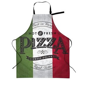 Italy Flag Hot Pizza Adjustable Apron: Fun Cooking