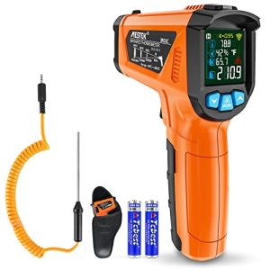 Pizza Temperature Monitoring: Infrared Thermometer with K Probe for Pizza Ovens