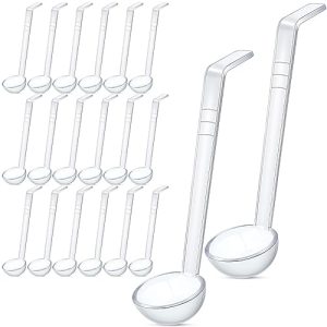 Plastic Small Ladles, 1 oz, Pack of 20, 7 Inches Long