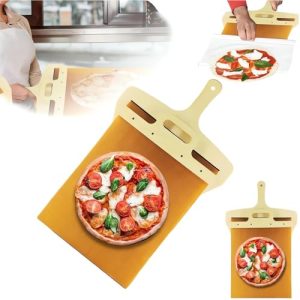 Italian Style Sliding Pizza Peel - Effortless Pizza Transfers with Non-Stick Surface