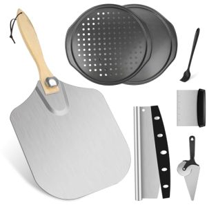 Complete 7-Piece Pizza Peel Set: Perfect Pizza Making