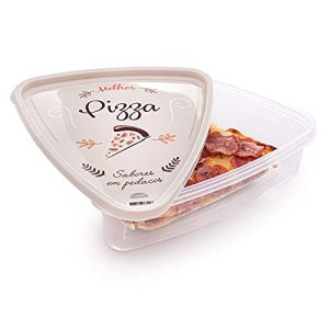 Pizza Slice Storage Container Set - Stackable Plastic