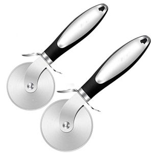 Professional Stainless Steel Pizza Cutter - Effortlessly Slice Through Pizza, Cookies, and More