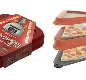 Double Decker Pizza Crisper & Storage Pan: Reheat