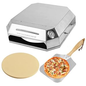 Gas Grill Pizza Oven Kit: Stainless Steel Pizza