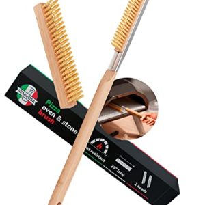 26 inch Stainless Steel Pizza Oven Brush with Scraper