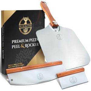 Deer & Oak Premium Pizza Peel & Rocker Set