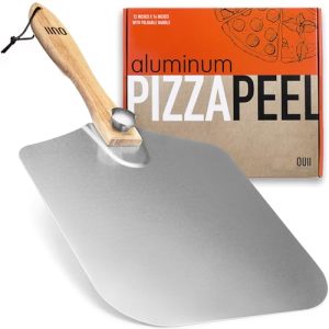 Aluminum Pizza Peel - Lightweight 12 x 14 Inch Pizza