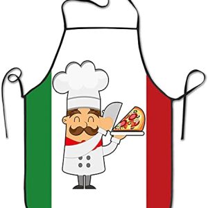 Italy Flag Cartoon Chef Pizza Apron: Fun and Function