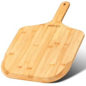 Bamboo Pizza Peel 12 Inch: Wooden Pizza Paddle for Perfect Homemade Pies