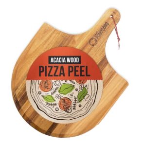 Acacia Wood Pizza Peel - Natural Wooden Spatula