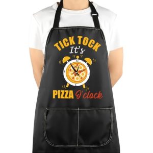 Tick Tock It’s Pizza O’clock Apron - Waterproof Pizza