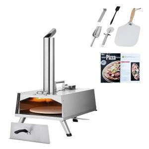 Outdoor Wood Fired Pizza Oven with Rotating Handle: Make Perfect Pizza Every Time