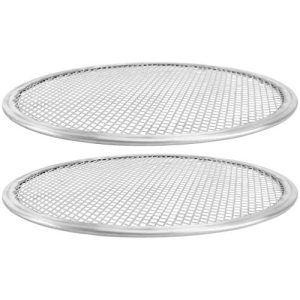 Pizza Baking Screen Tray 16 Inch - Seamless Round