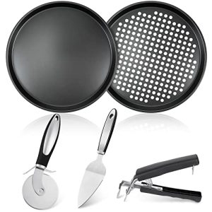 Carbon Steel 12 Inch Pizza Pan Set with Tools