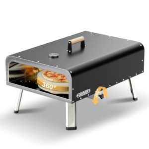 1000℉ Gas Outdoor Pizza Oven | Rotating Stone