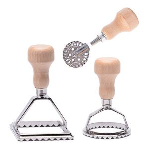 Authentic Ravioli Making Set with Fluted Edge Roller