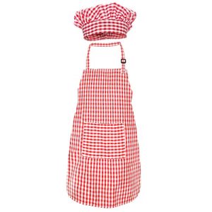 Cute Chef Kids Apron Set for Cooking and Baking Fun