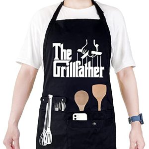 Grillfather Apron - Adjustable BBQ Chef Apron with Pockets