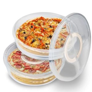 12-Inch Pizza Storage Container with Lid and Handle