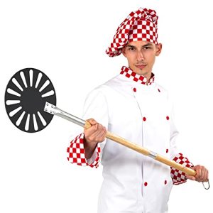 Adjustable Handle Pizza Turning Peel - Premium Quality Aluminum Peel for Perfect Homemade Pizzas