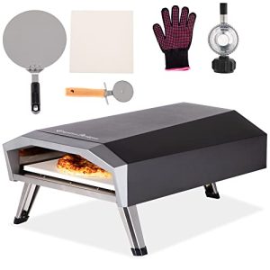 Captiva Designs Gas Outdoor Pizza Oven - Rapid 90 Second Pizza Maker with Triple-Layer Insulation