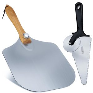 Aluminum Pizza Peel - 12 x 14 inches Metal Pizza