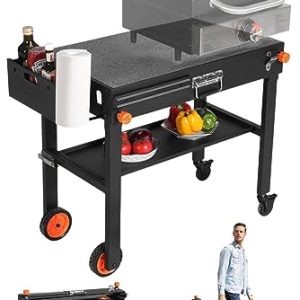 Portable Outdoor Grill Table with Patented Design