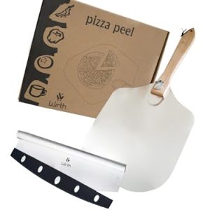 Aluminium Pizza Peel with Foldable Wood Handle