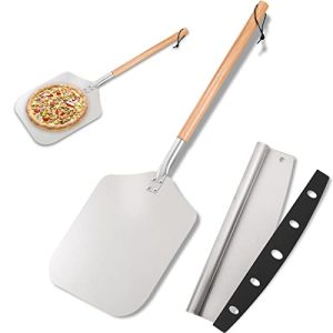 Aluminum Pizza Peel with Cutter - Durable Pizza