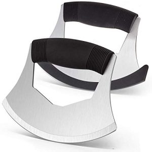 Pizza and Salad Chopper Set - Premium Rocker Mincing Knife for Effortless Herb Chopping