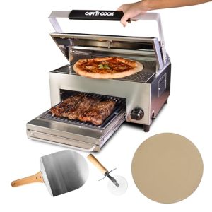 Dual Deck Pizza Pro: 2-Minute Authentic Pizza Maker for Outdoor Fun