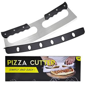 Effortless Pizza Cutting with Rocker Knife Pizza Cutter