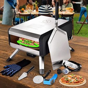 Automatic Rotating Gas Pizza Oven: Quick Outdoor