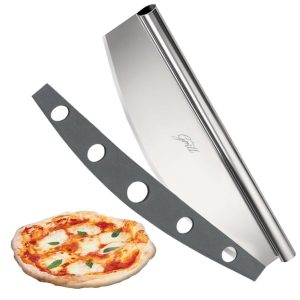 Hans Grill 14" Rocker Blade Pizza Cutter - Professional