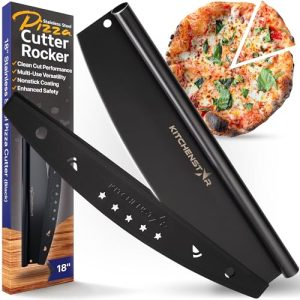 Slice with Precision: KitchenStar 18" Pizza Cutter Rocker - Stainless Steel Slicer Knife