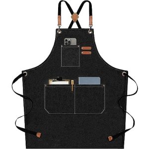 ComfortFit Cross Back Chef Apron with Large Pockets