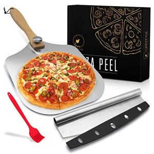 Premium Aluminum Pizza Peel Set - 3-in-1 Pizza