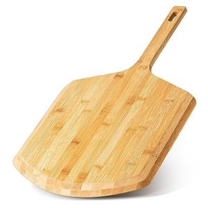 16 Inch Bamboo Pizza Peel: Effortless Pizza Transfer & Elegant Serving Board