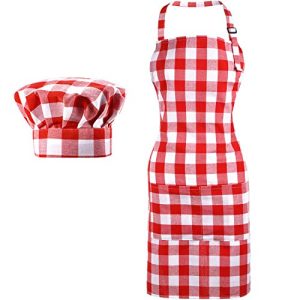 Adjustable Chef Hat and Apron Set: Plus Size Cooking