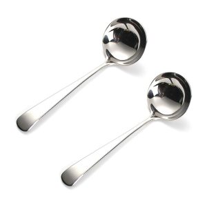 Elegant Stainless Steel Gravy Ladle Set: Perfect