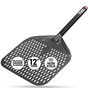 Perforated Pizza Peel - 12" Metal Pizza Turner