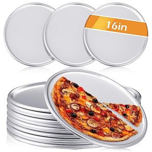 12-Piece Aluminum Pizza Pan Set - Rust-Free Pizza