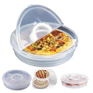 2-Pack 12 Inch Pizza Storage Container: Reusable Pie