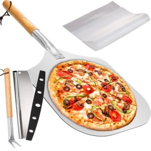 Anti-Stick Aluminum Pizza Peel Kit with Bonus
